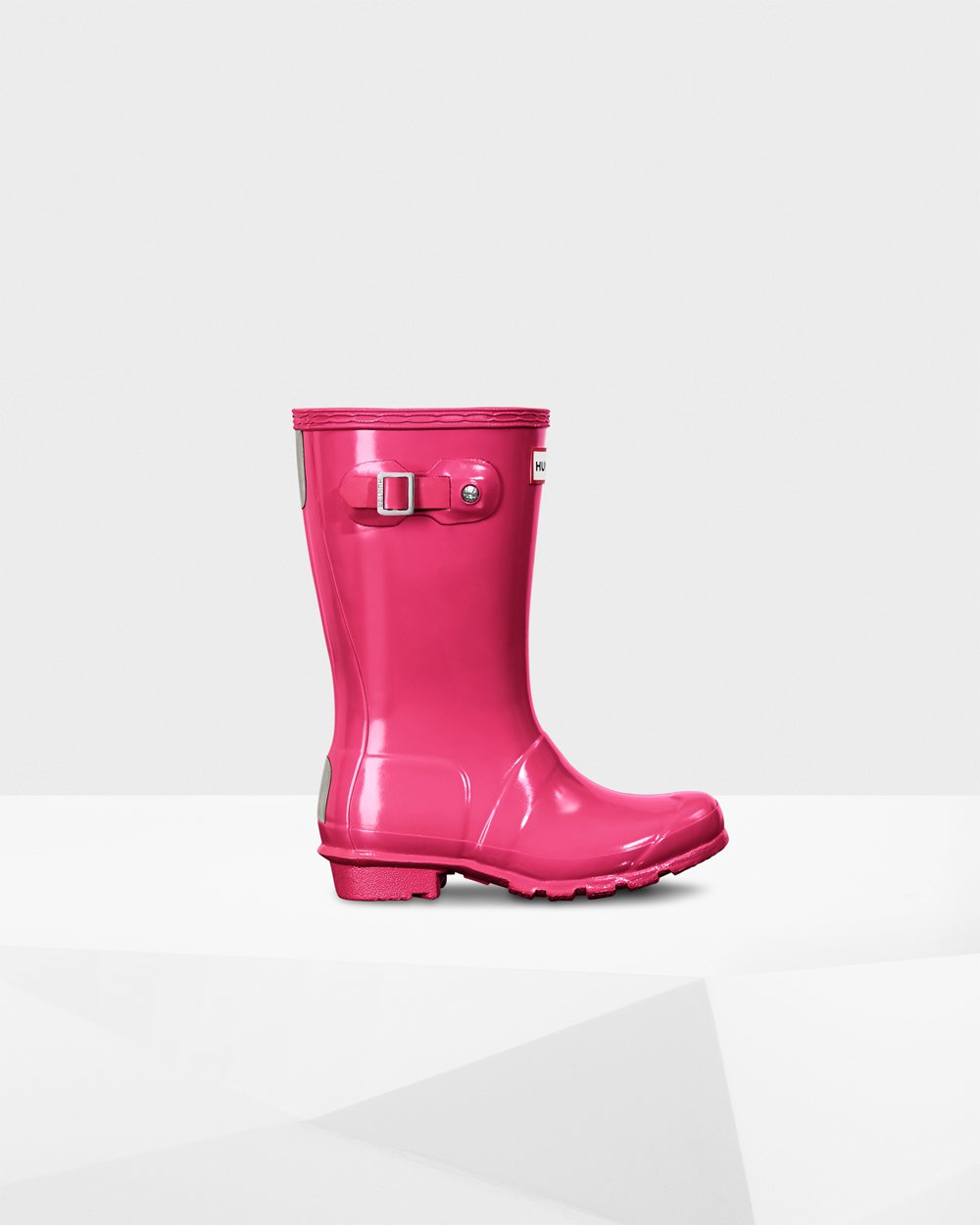 Hunter Niños Original Big Gloss - Botas de Lluvia Rosas Claro - 265-XAMZBN